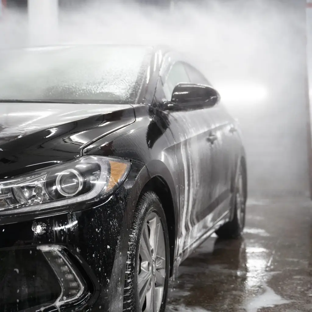 beautiful car washing service