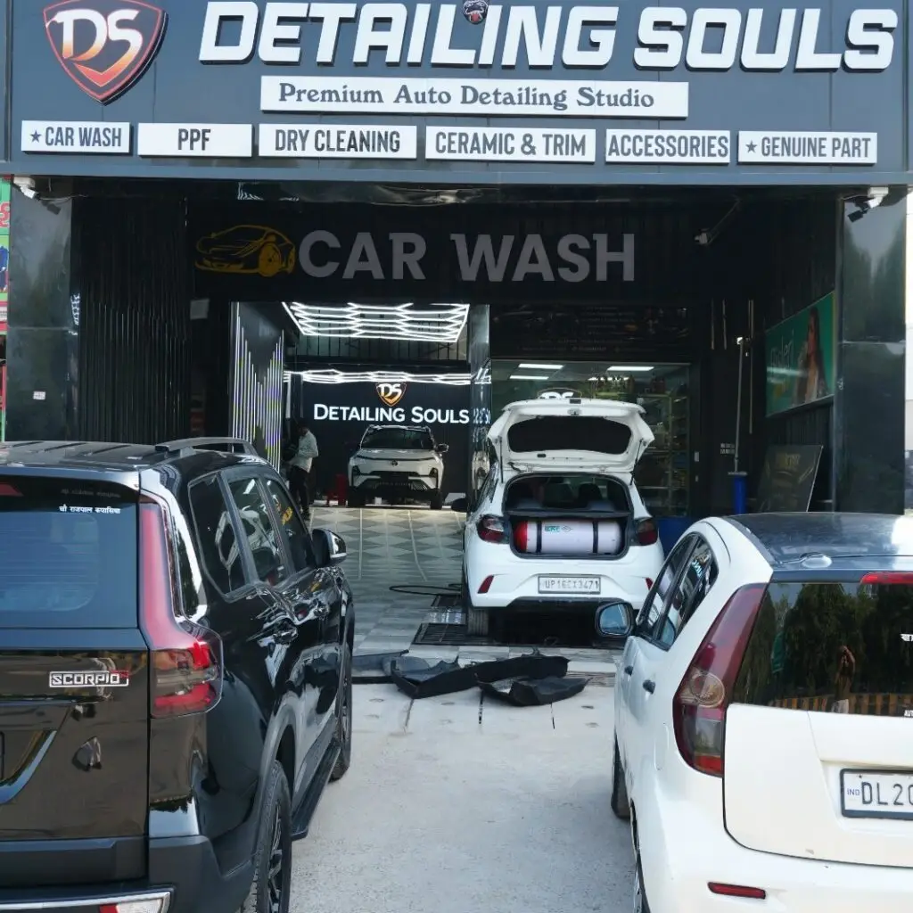 Exterior view of Detailing Souls, the best PPF store and premium car detailing studio in Noida